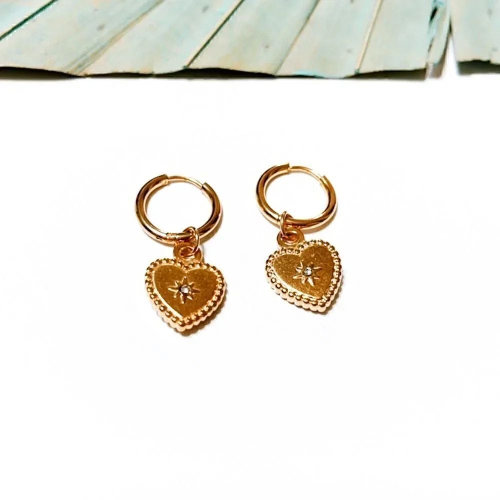 heart hoop earrings #47